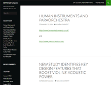 Tablet Screenshot of diyinstruments.com